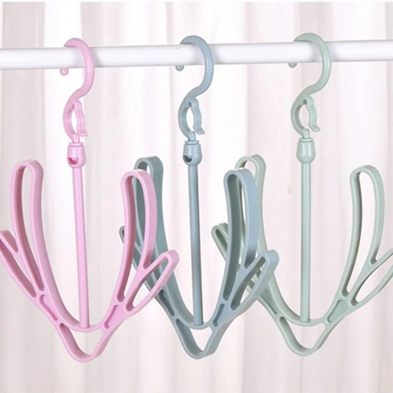 

10 Pcs Plain Windproof Shoe Rack Drying Shelf Household Balcony Shoe Creative Double Hook Portable Hanging Type Hanger