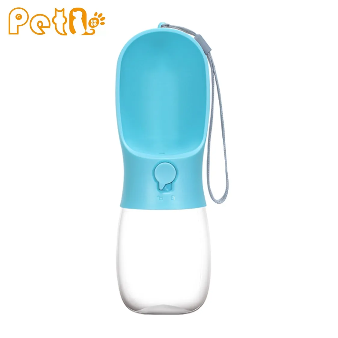 

PetQueue Hot Selling Dog Cat Pet Water Bottle 280ML Outdoor Drinking Cup Feeder Portable Pet Water Dispenser Pet Food Bowl