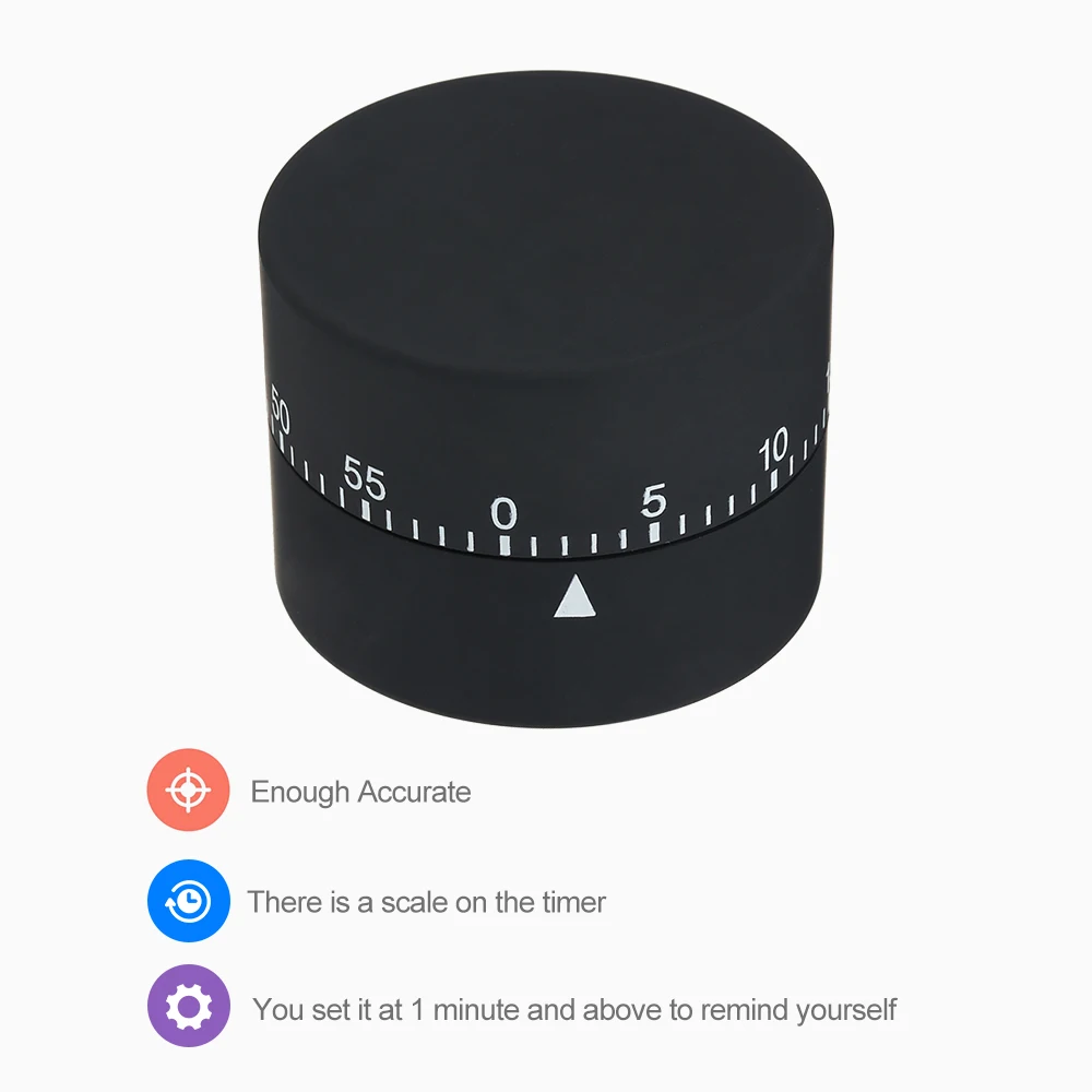 60 минут визуальный таймер с громким будильником ручные часы-таймер обратным