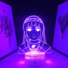 Новейшие 3D светодиодсветодиодный ночники с аниме-фигуркой Hinata для детей, подарок на день рождения, иллюзионные настольные лампы, 7 цветов, изменяющиеся USB сенсорные действия