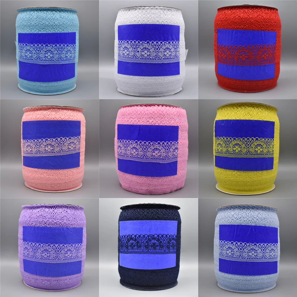 Оптовая продажа 300 ярдов/рулон высокое качество красивое белое кружево лента