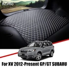 Кожаный коврик для багажника автомобиля Impreza XV Crosstrek, подкладка для груза для Subaru XV 2012-подарок, коврик для багажника GP GT, задние подкладки