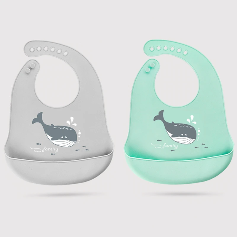 

Fashionable Silicone Breastplate Baby Bib Waterproof Cartoon Infant Bandana Bibs Newborn Feeding Burp Cloth Drooling Scarf