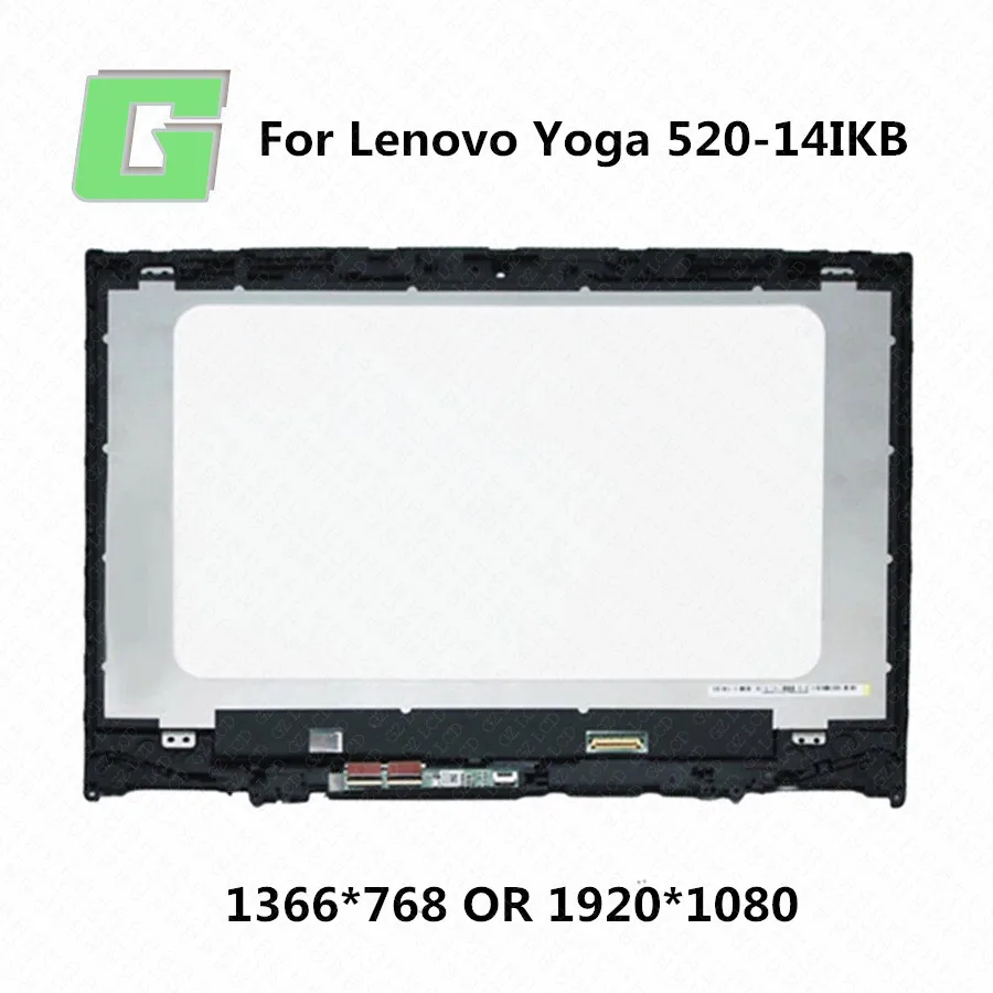 Оригинальный ЖК экран для Lenovo Yoga 520 14 80X8 14IKB дюймов + сенсорный дигитайзер в сборе с