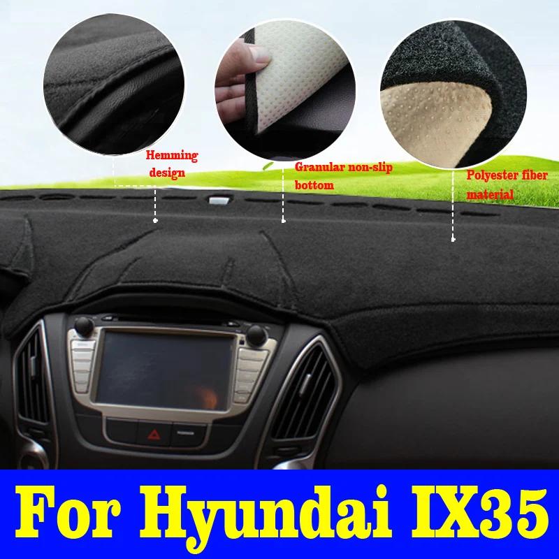 

For Hyundai IX35 2010 2011 2012 2013 2014 2015 Car Dashboard Cover Avoid Light Pad Instrument Panel Mat Carpets Accessories