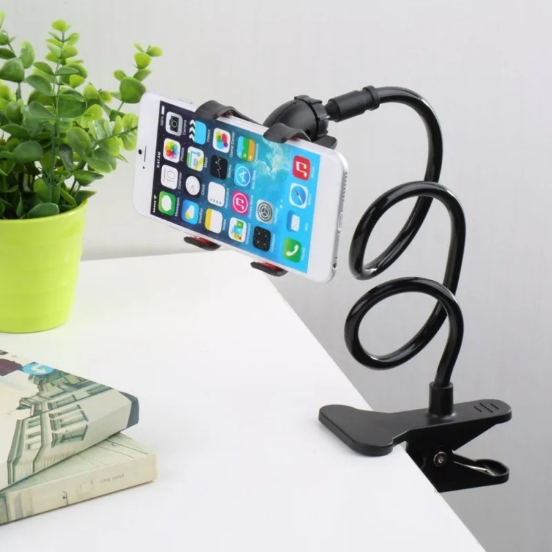 

Universal Lazy Holder Arm Flexible Mobile Phone Stand Stents Holder Bed Desk Table Clip Gooseneck Bracket for Phone Muti Colors