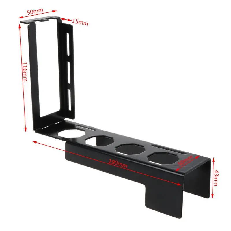 DIY металлический кронштейн для видеокарты с фиксированным вертикальным корпусом