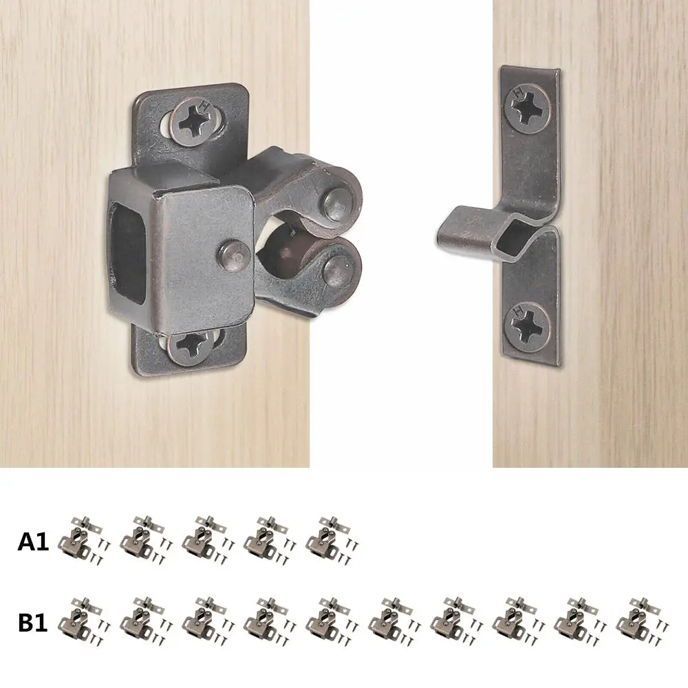Double Roller Cabinet Cupboard Door Closet Latch Catch Home Hardware Supplies | Обустройство дома