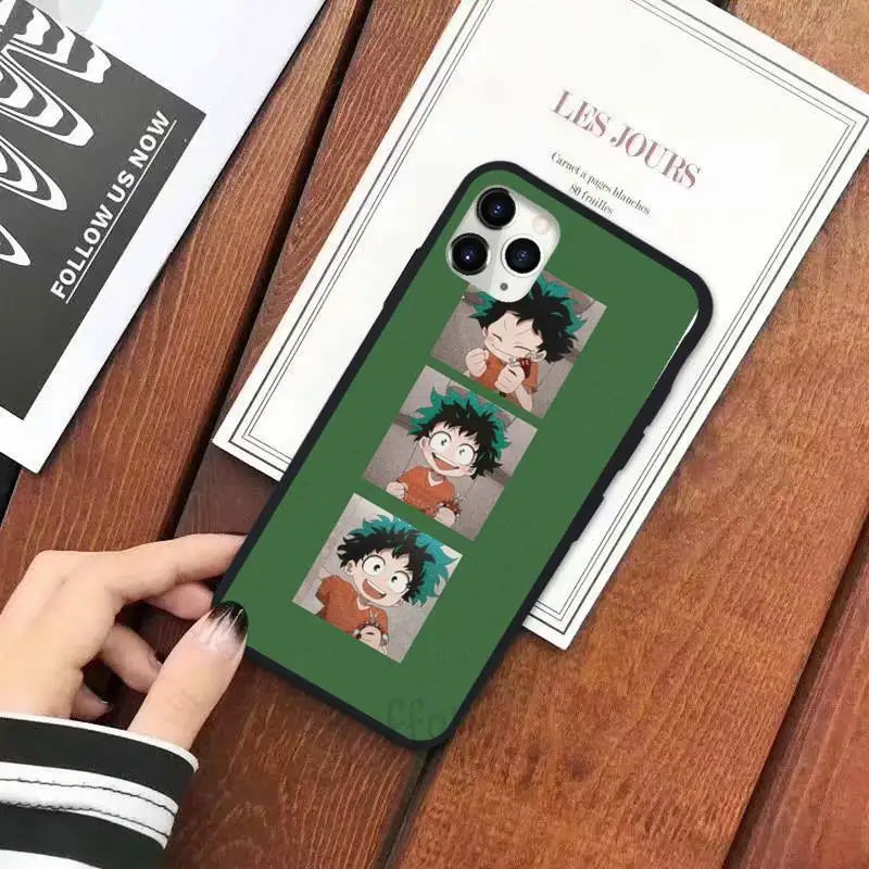 

Anime My Hero Academia deku bakugou Phone Case for iPhone 11 12 pro XS MAX 8 7 6 6S Plus X 5S SE 2020 XR