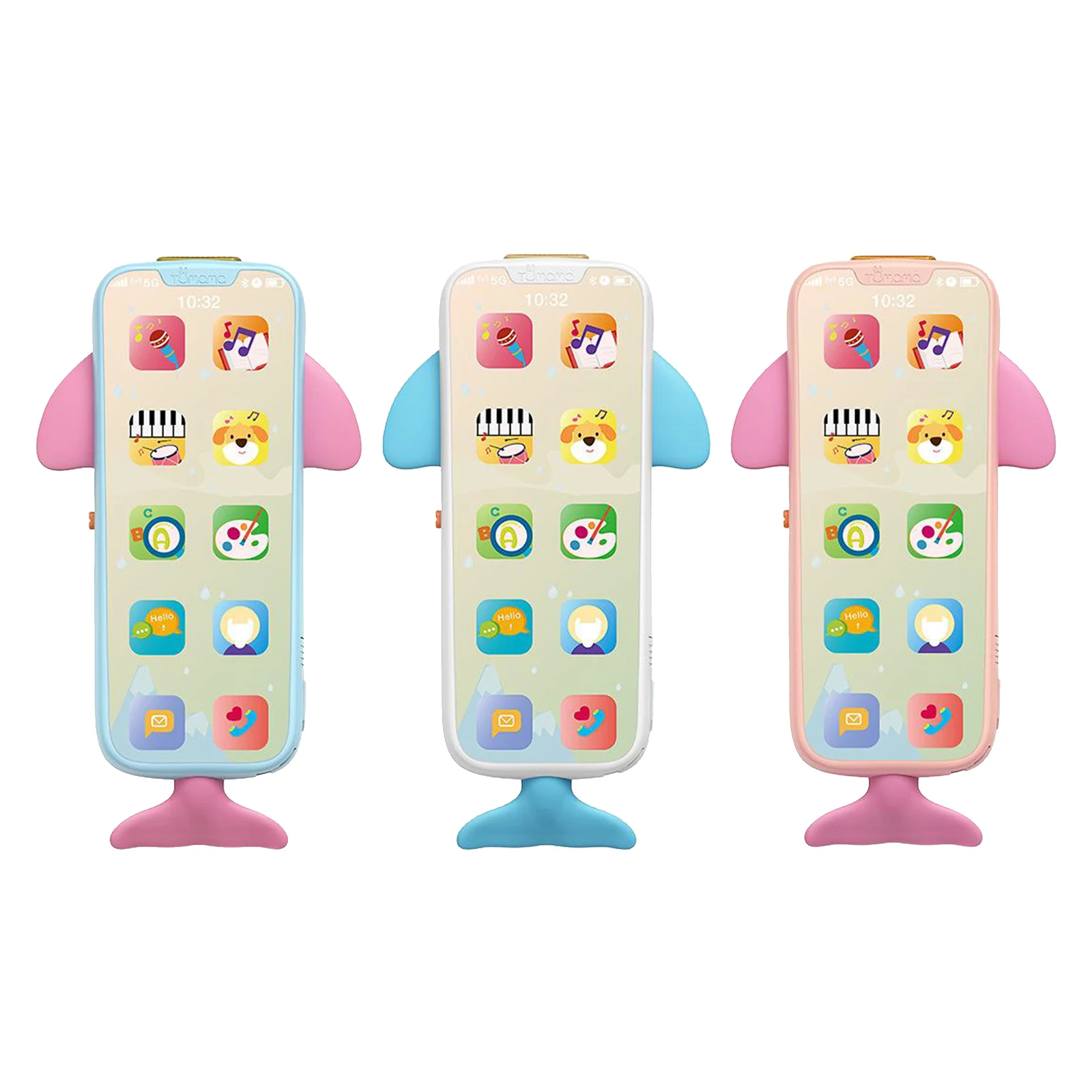 

Baby Early Learning Whale Music Mobile Phone Toy for Children 6+ Months Gift