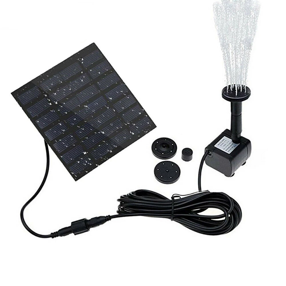 Миниатюрный фонтан на солнечной батарее помпа для растений садовый декоративный