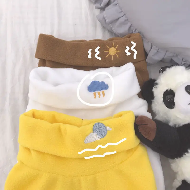 Женские футболки в Корейском стиле, с мультяшным принтом, с вышивкой, Kawaii, теплые, забавные, повседневные, рождественские Топы для женщин, s Ulzzang, водолазка, высокое качество