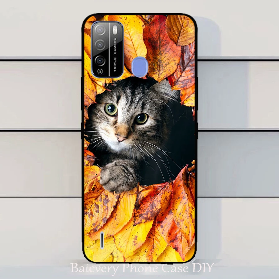 Модный мягкий силиконовый чехол TPU для телефона ITEL VISION 1 PRO с рисунком милых карикатурных персонажей.