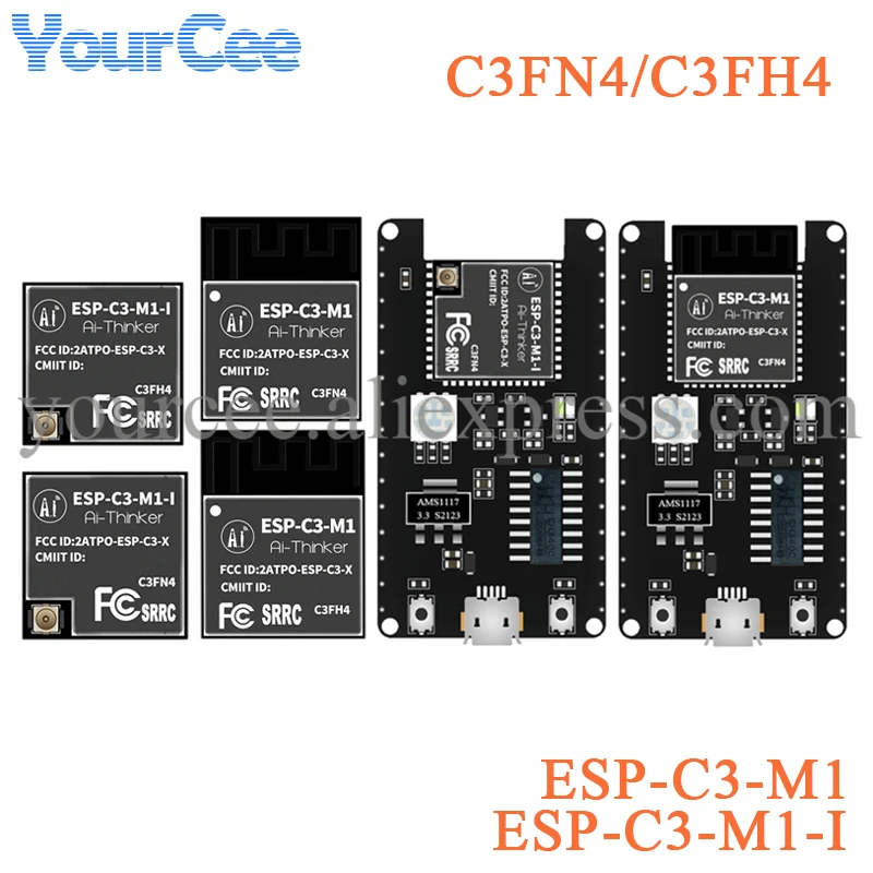 ESP32 Φ 2 4G Bluetooth-совместимый BLE 5 0 WiFi модуль ESP32-C3 плата разработки C3FN4 C3FH4 |
