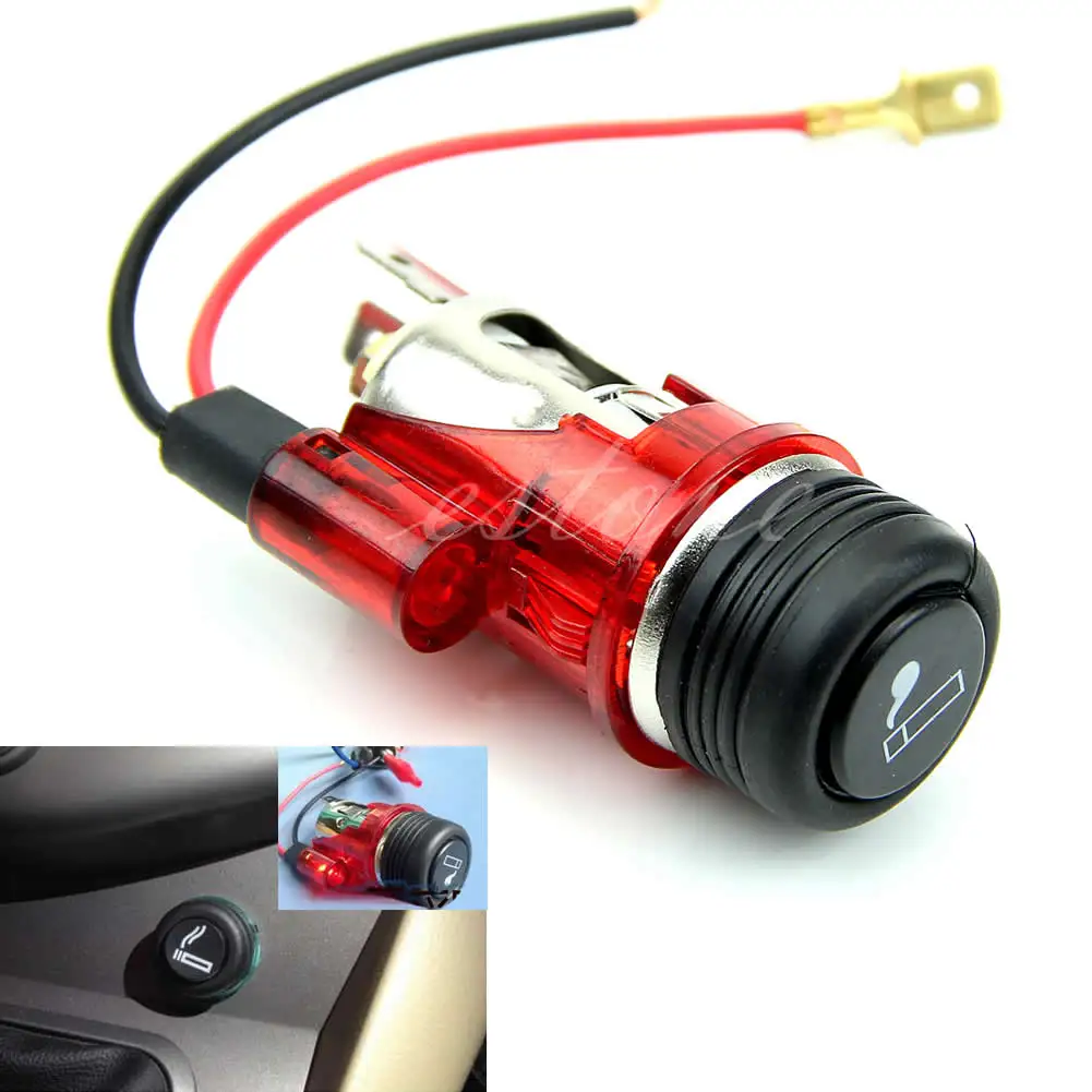 

New 12V Waterproof Car Motorcycle Cigarette Lighter Power Socket Plug Outlet F7QB