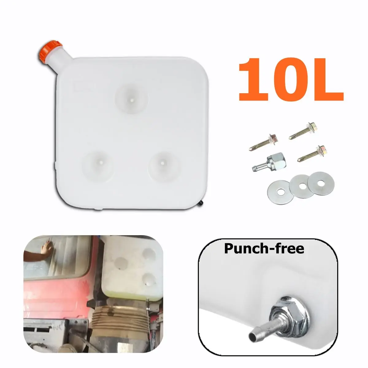 Autoleader 40x40x8 см 10L пластиковый топливный резервуар для хранения воды канистра резервуар для воды для автомобиля грузовика воздушный обогреватель парковочный обогреватель аксессуары