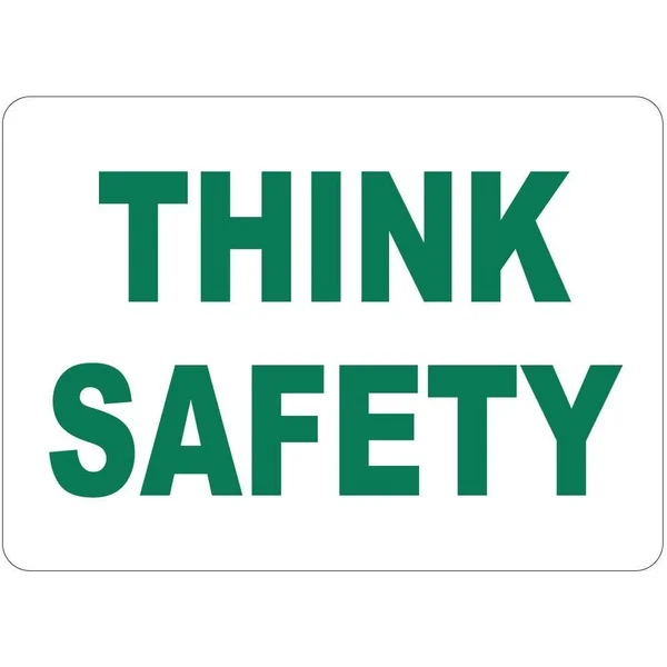 

THINK SAFETY Tin Sign art wall decoration,vintage aluminum retro metal sign