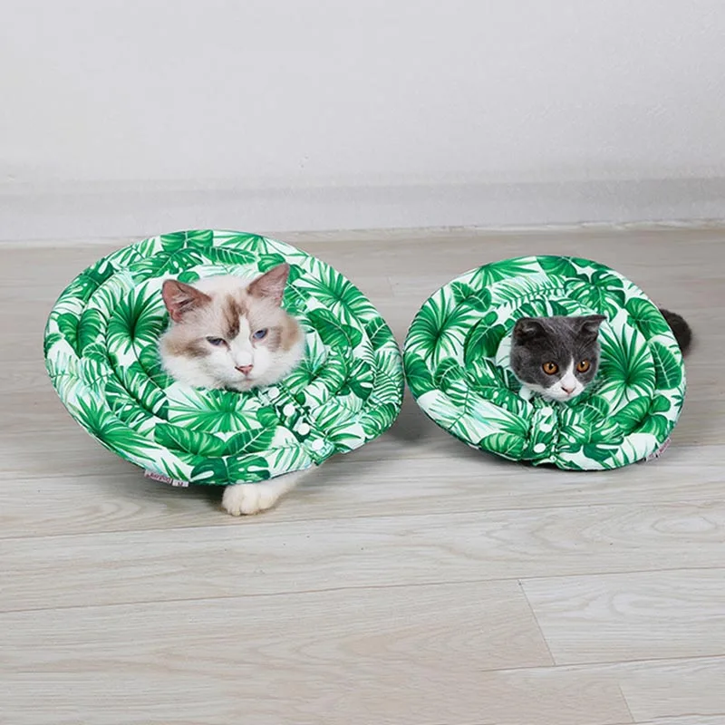 

Pet Elizabethan Collars Dog Cats Protective Recovery E-Collar Water-Resistant Nylon Fabric EPE Foam HG99