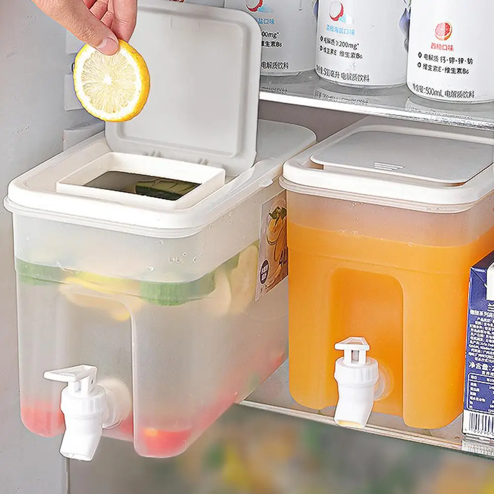 

Drink Dispenser With Faucet Household Large Capacity Barrel Summer Iced Fruit Tea Lemon Tea Soda Making For Home Bars Tea Houses