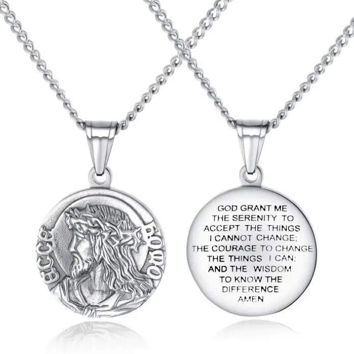 Бренд LOOKER кулон и ожерелье с Иисусом подарок брату из нержавеющей стали 316L медаль