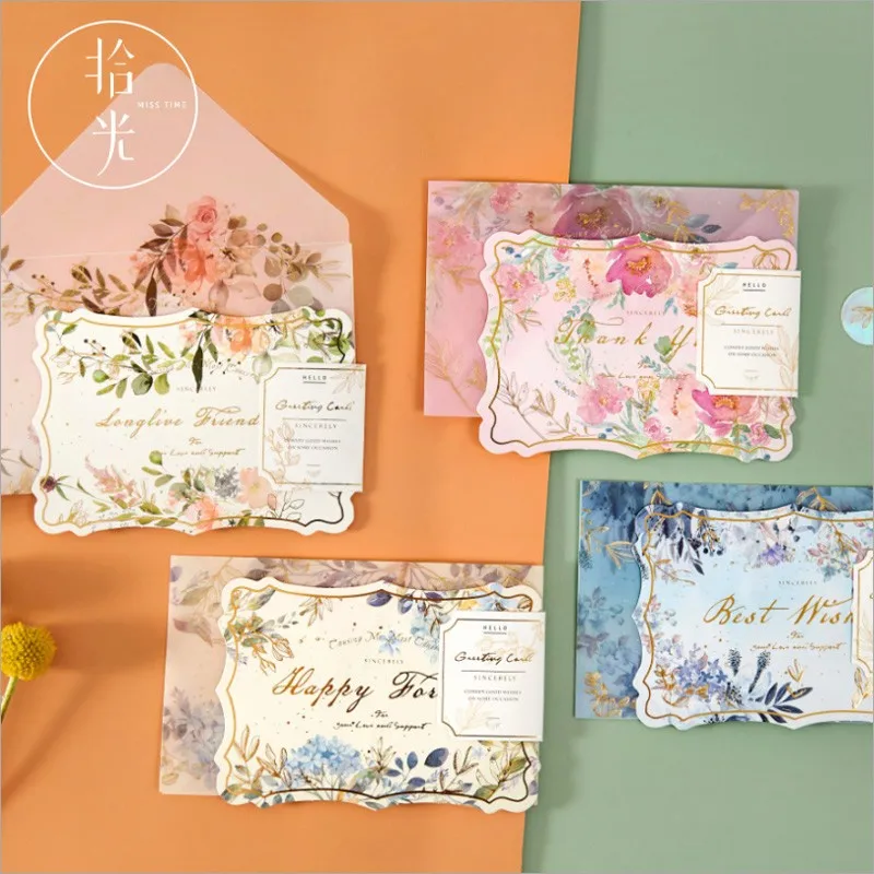 

Подарочные открытки из серной кислоты, подарочные крафтовые конверты для приглашений на свадьбу, письмо, Рождество, открытки на день рожден...