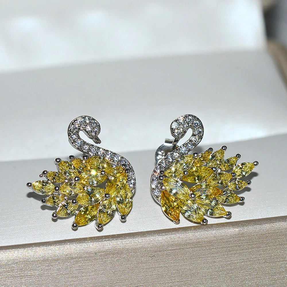 Простые Модные популярные серьги подарок на любовь из розового блестящего