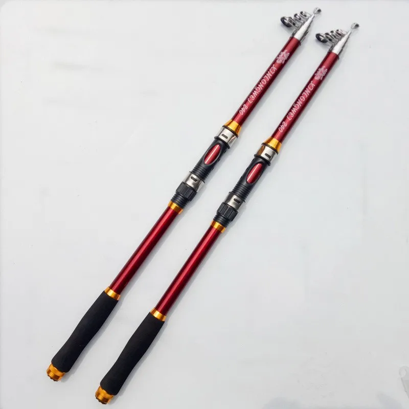 LidaFish Brand FRP 2.1-3.6 M hollow card holder/metal rear plug travel leisure long throw throwing rod sea fishing | Спорт и