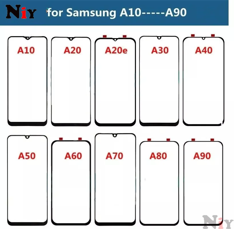 

Outer Glass Touch Screen For Samsung Galaxy A10 A20e A30 A40 A50 A60 A70 A80 A90