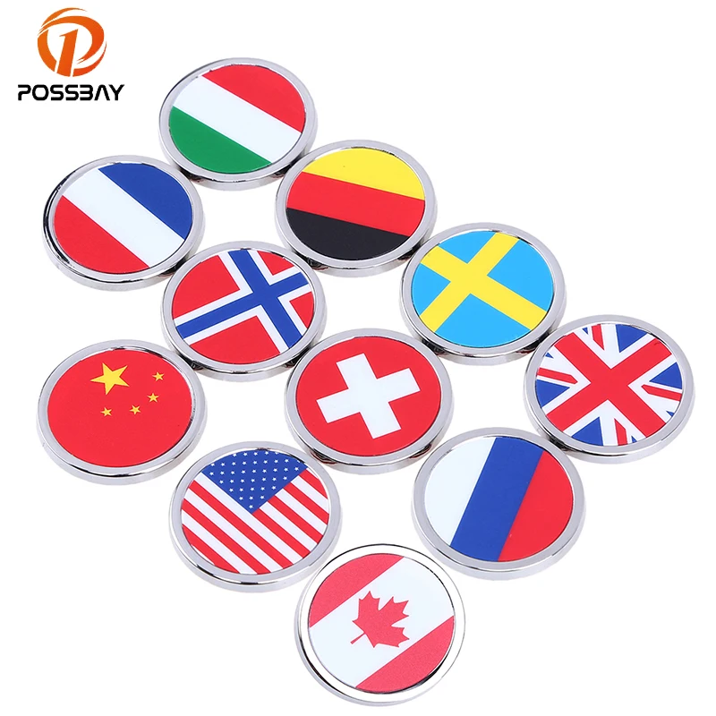 Круглые мини наклейки POSSBAY для китайской Канады Германии Америки Швейцарии
