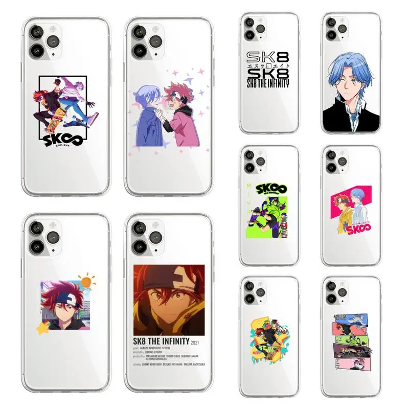 

Sk8 The Infinity Japan anime Phone Case Transparent soft For iphone 12 11 13 7 8 6 s plus x xs xr pro max mini