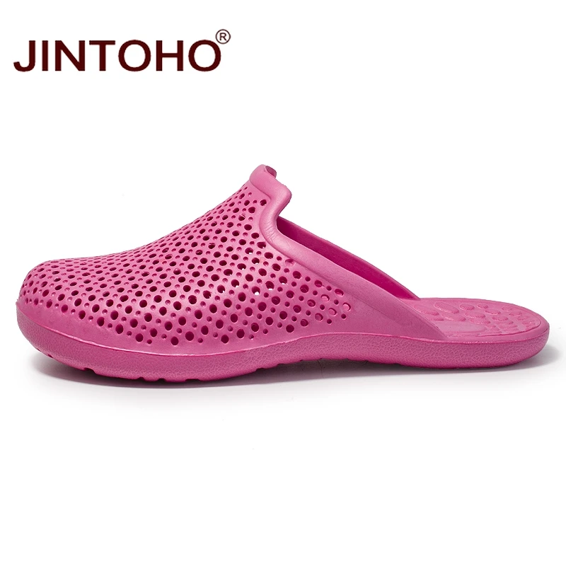 Летние Тапочки JINTOHO унисекс модные мужские тапочки уличная мужская пляжная обувь