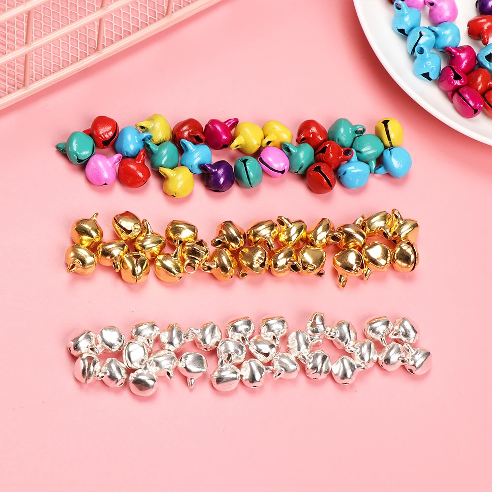 50Pcs Jingle Bells Aluminum Loose Beads Small For Festival Party Decoration/Christmas Tree Decoration/DIY Crafts Accessories Hot | Дом и сад