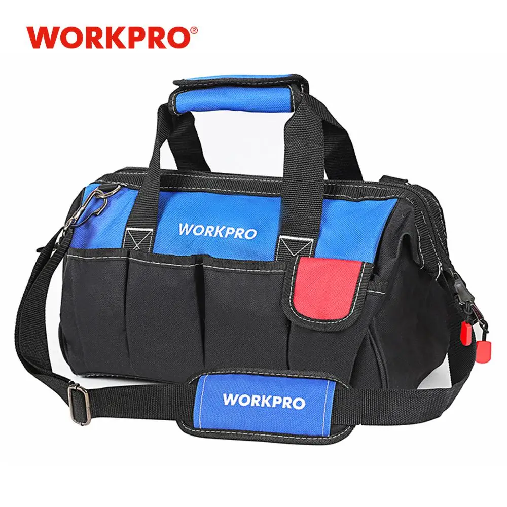 

Сумки для инструментов WORKPRO, водонепроницаемые сумки для хранения, наплечная сумка с ремнем для инструментов, для электриков