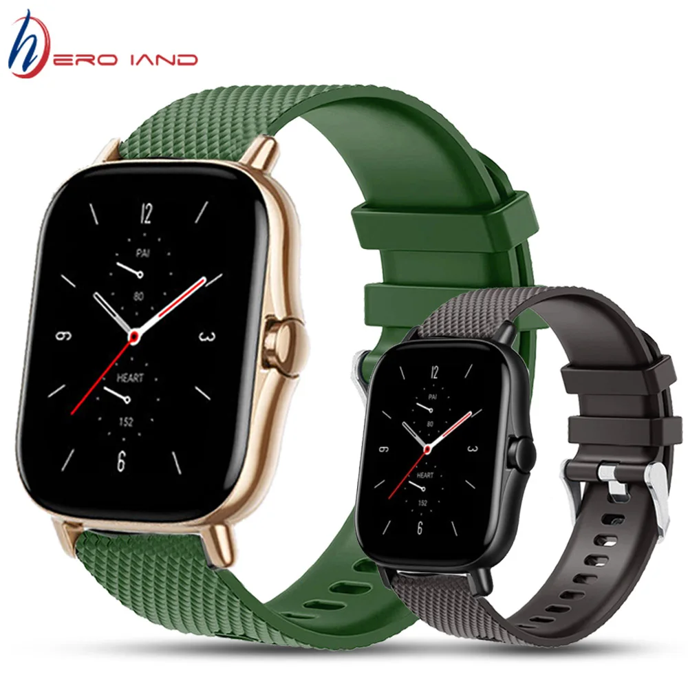 

Soft Silicone Band Strap For Xiaomi Huami Amazfit GTS 2 GTS GTR 42MM Smart Watch 20mm Replacement Band Sport Bracelet ремешок