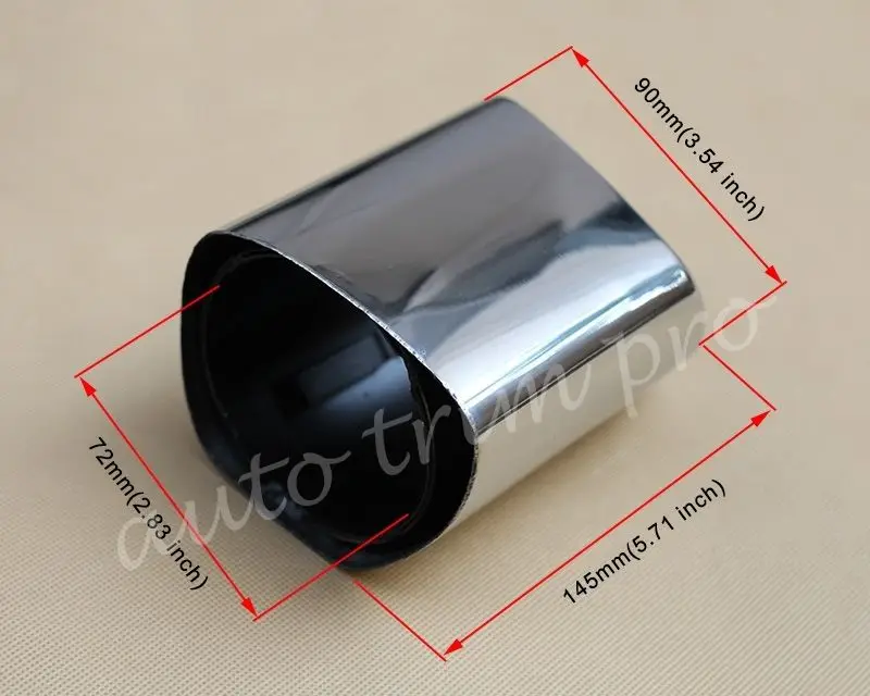 Хромированный задний глушитель выхлопной трубы наконечник для Volvo XC60 S60 T5