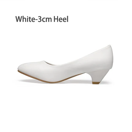 x8-white YALNN/Новинка; модные туфли-лодочки на высоком каблуке; женская кожаная обувь высокого качества на среднем каблуке; Цвет черный, белый; туфли-лодочки для офиса; женская обувь - Цвет: x8-white
