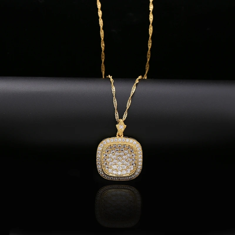 Ожерелье Naszyjnik из меди и золота подвески простое геометрическое свадебное