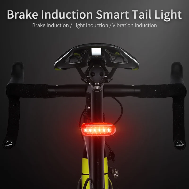 WEST BIKING велосипедный задний светильник Ночной тормоз Интеллектуальный