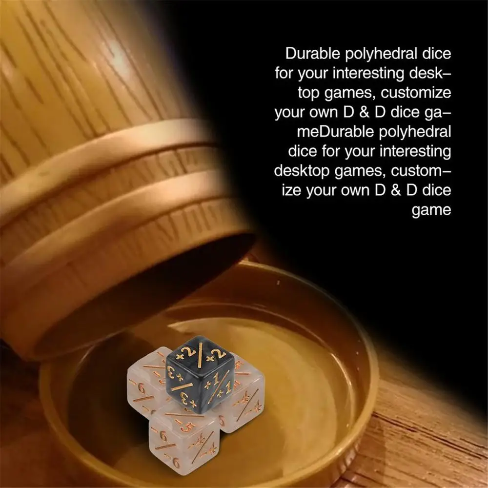 Бестселлер: 10 игральных костей 5 положительных + 1/+ 1 и отрицательных 1/ для