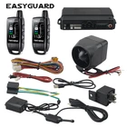 Автомобильная сигнализация EASYGUARD, перезаряжаемая, 2-сторонняя, ЖК-пейджер, дисплей Система бесключевого доступа автомобиля, 868 МГц, 12 В постоянного тока