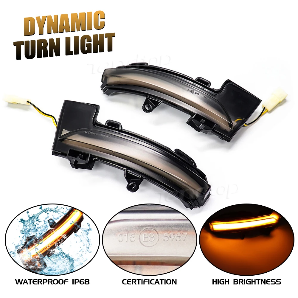 Динамический фонарь поворотника для Skoda Octavia 3 Mk3 III A7 5E VW T-roc Troc T-cross 2014 2015 2017 2018 2019