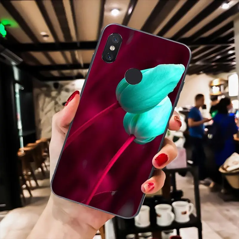 Maiyaca чехол для телефона с цветком тюльпана Xiaomi mi5 6 A1 A2 Lite Mi9 9SE mi8lite 8explorer Pocophone F1 |