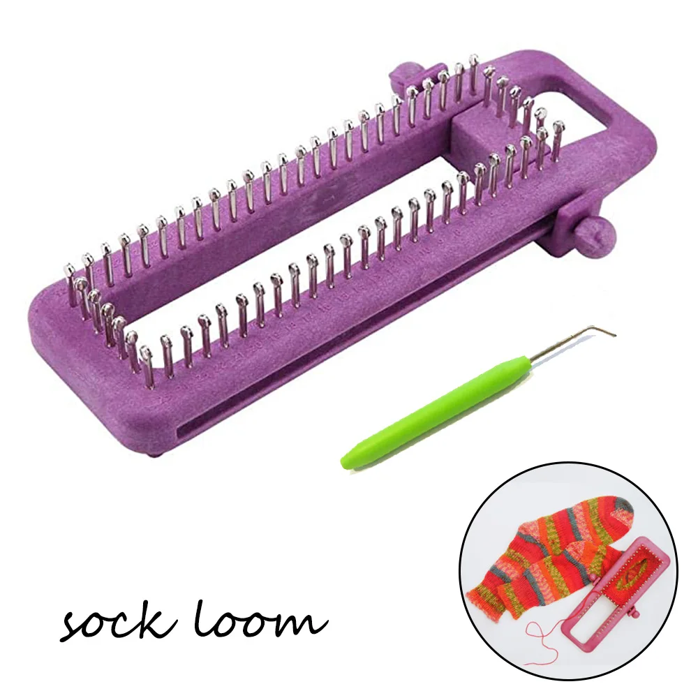 Регулируемые носки пластиковая вязальная машина для вязания крючком ткацкий