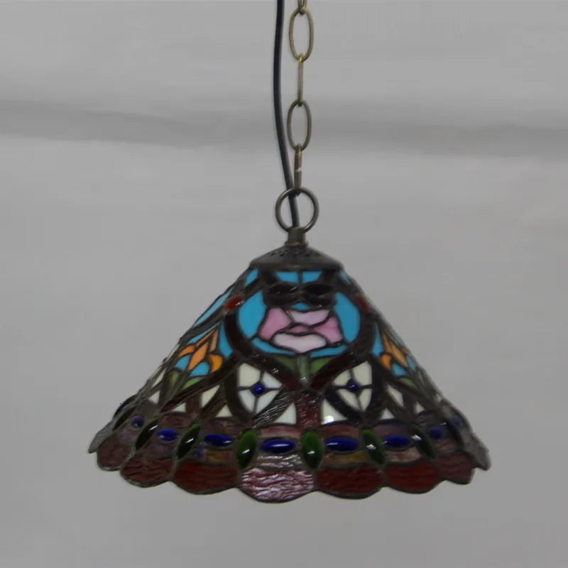 Креативная Витражная лампа Тиффани с американским хвостом дракона в стиле ретро