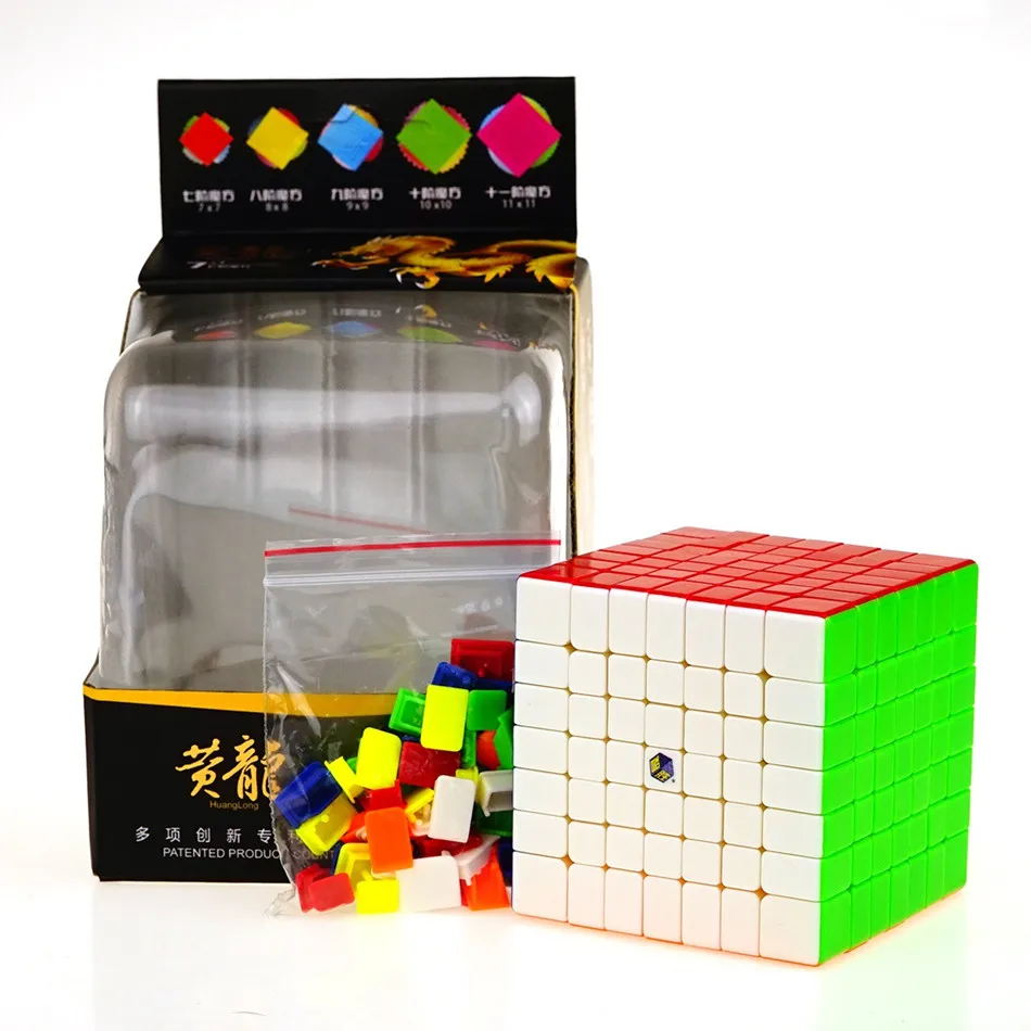 

YUXIN ZhiSheng HuangLong 7x7x7 Magic Cube v-cube 7 Layers Speed Cube Professional Cubo Magico Puzzle Toy For Children Kids Gift