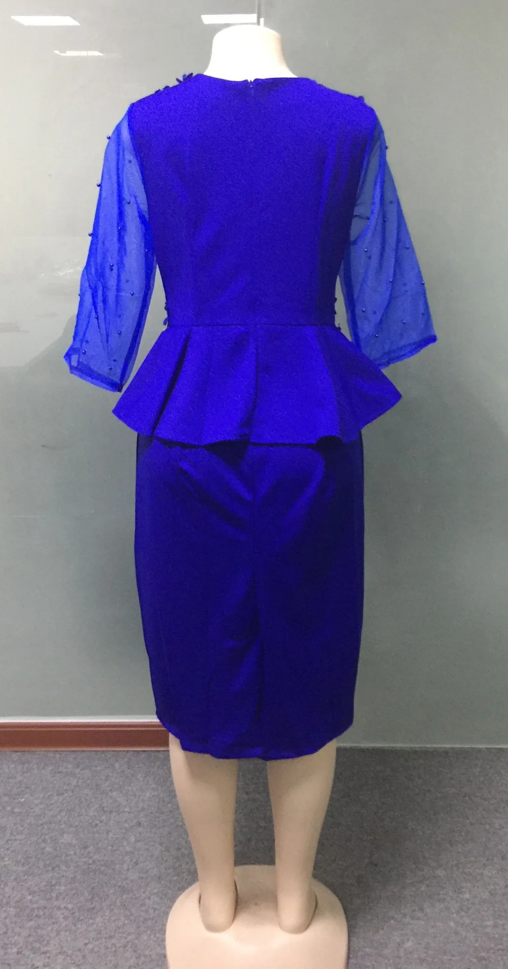 Новое модное Стильное осеннее Африканское женское красивое платье размера плюс длиной до колена L-3XL
