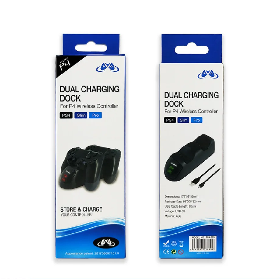 

PS4 Slim Pro 2 Controller Charger USB Fast Charging Dock Station with LED Indicator for Sonly Playstation 4 Dualshock 4 Gamepad