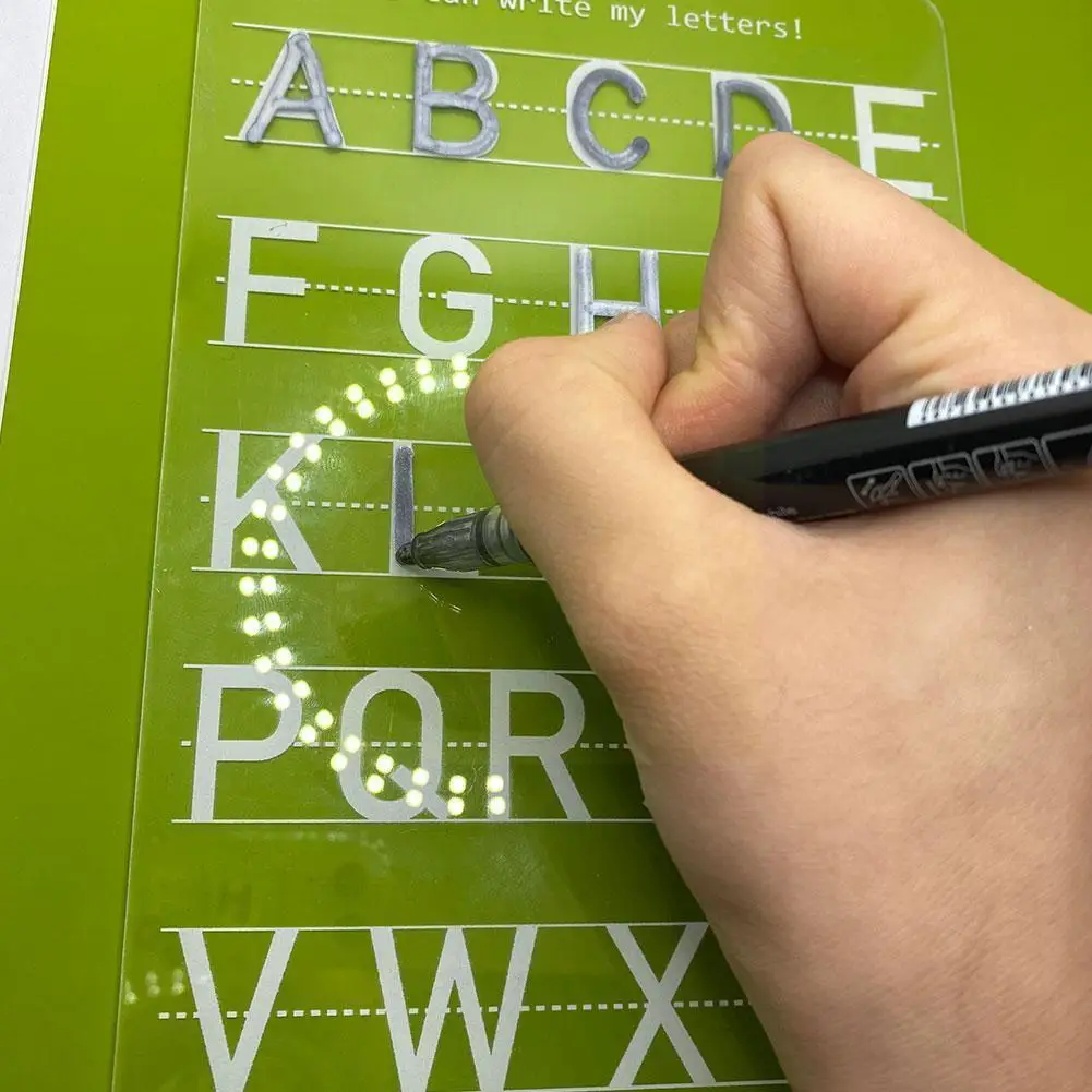 

Dry Transparent Erase Board English Alphanumeric Tool Puzzle Childhood Depicting Board Early Erasable Board For Gi P1W5