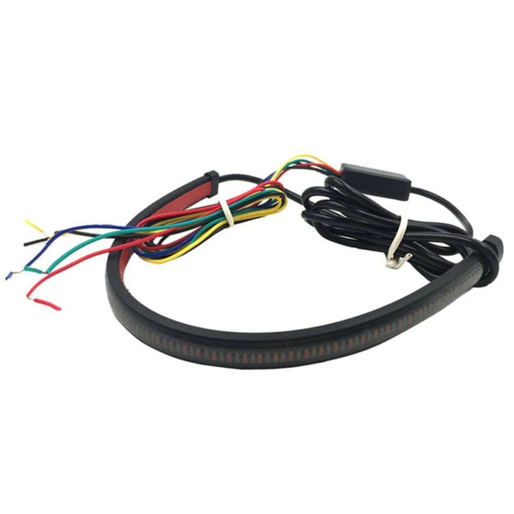 

Flowing Light Strip LED Brake Turn Signal Waterproof 30cm Switchback New