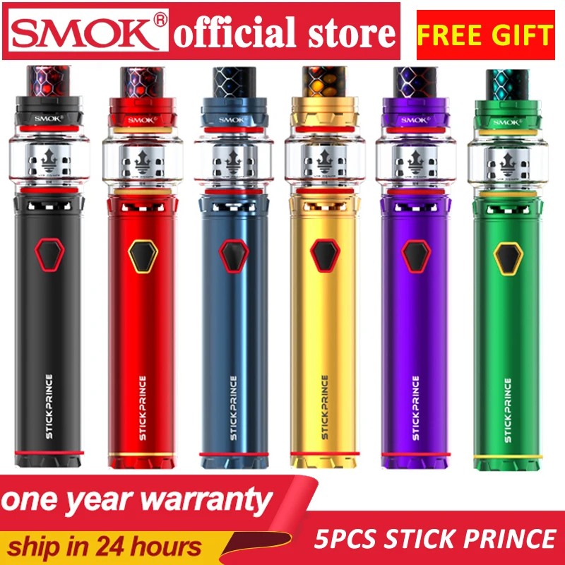 Набор из 5 предметов SMOK 8 мл TFV12 Prince распылитель Tank Stick с 3000 мАч встроенным